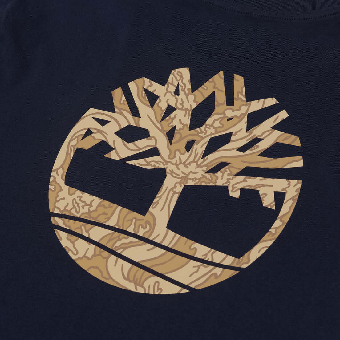 Timberland Kennebec River Tree Camo Logo T-Shirt - Navy