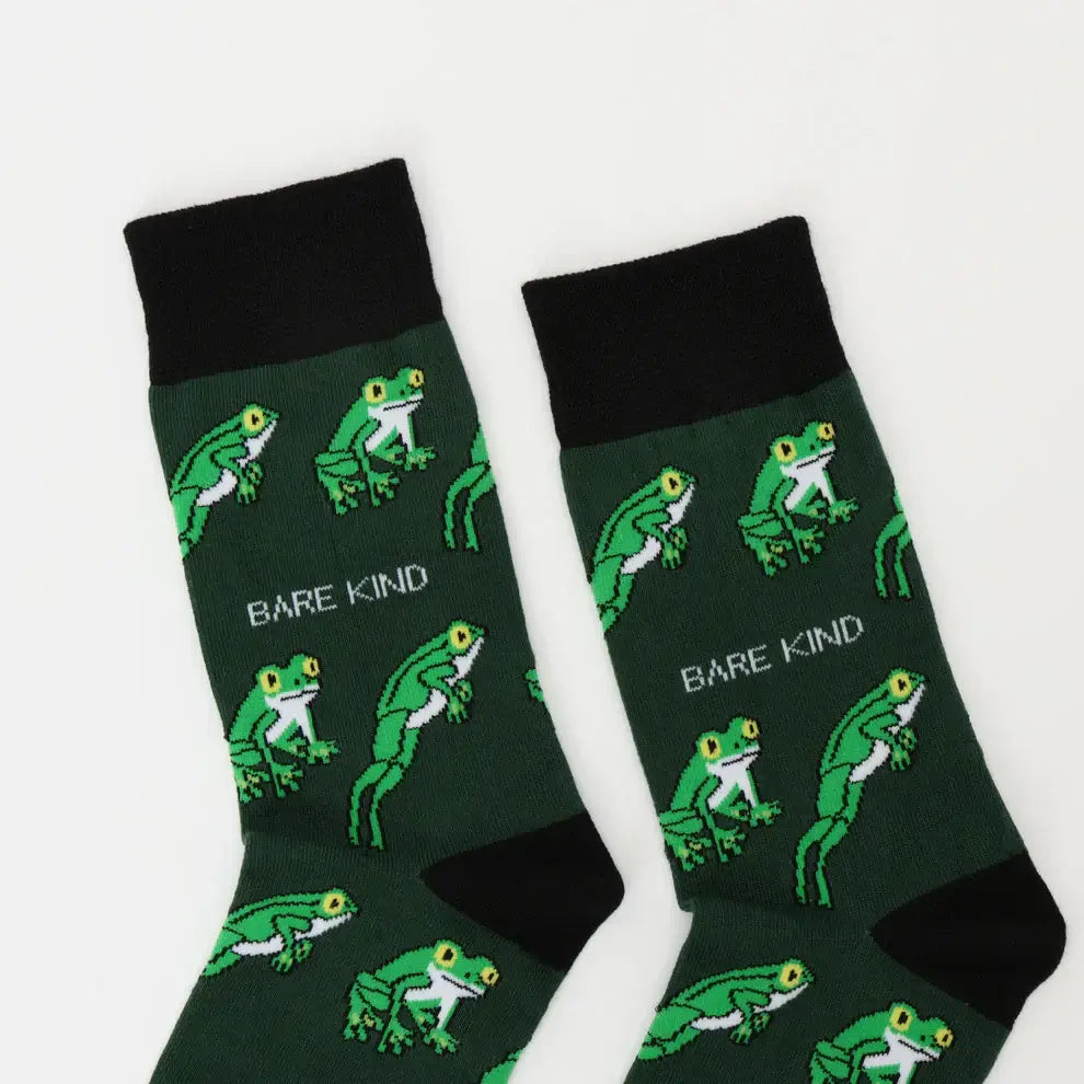 Bare Kind Save the Tree Frog Bamboo Socks | Eco-Friendly Charity Gift Socks