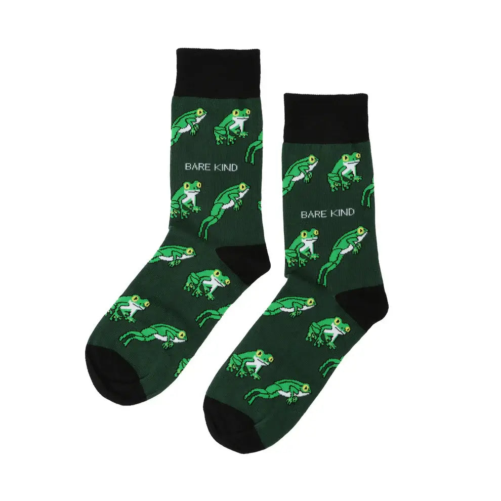 Bare Kind Save the Tree Frog Bamboo Socks | Eco-Friendly Charity Gift Socks