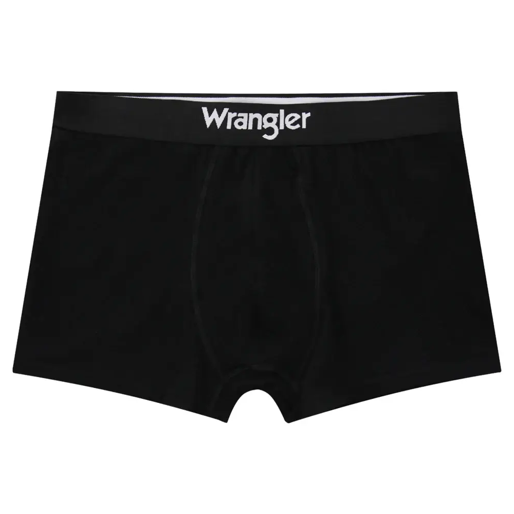 Wrangler Men’s Stretch Cotton 3 Pack Trunks | Black – Lightweight & Breathable Boxer