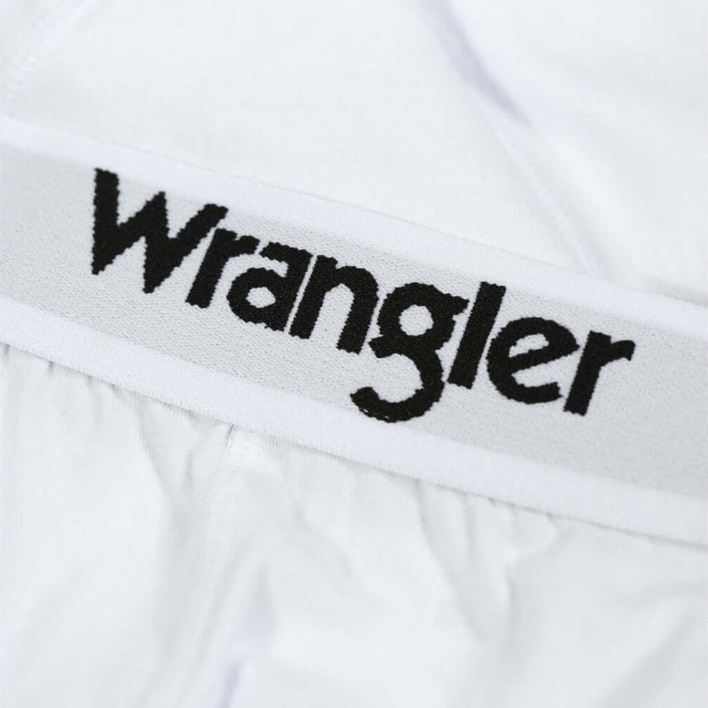 Wrangler Tait Button Fly Men’s Boxer Trunks 3 Pack – White, Grey & Black Cotton Underwear