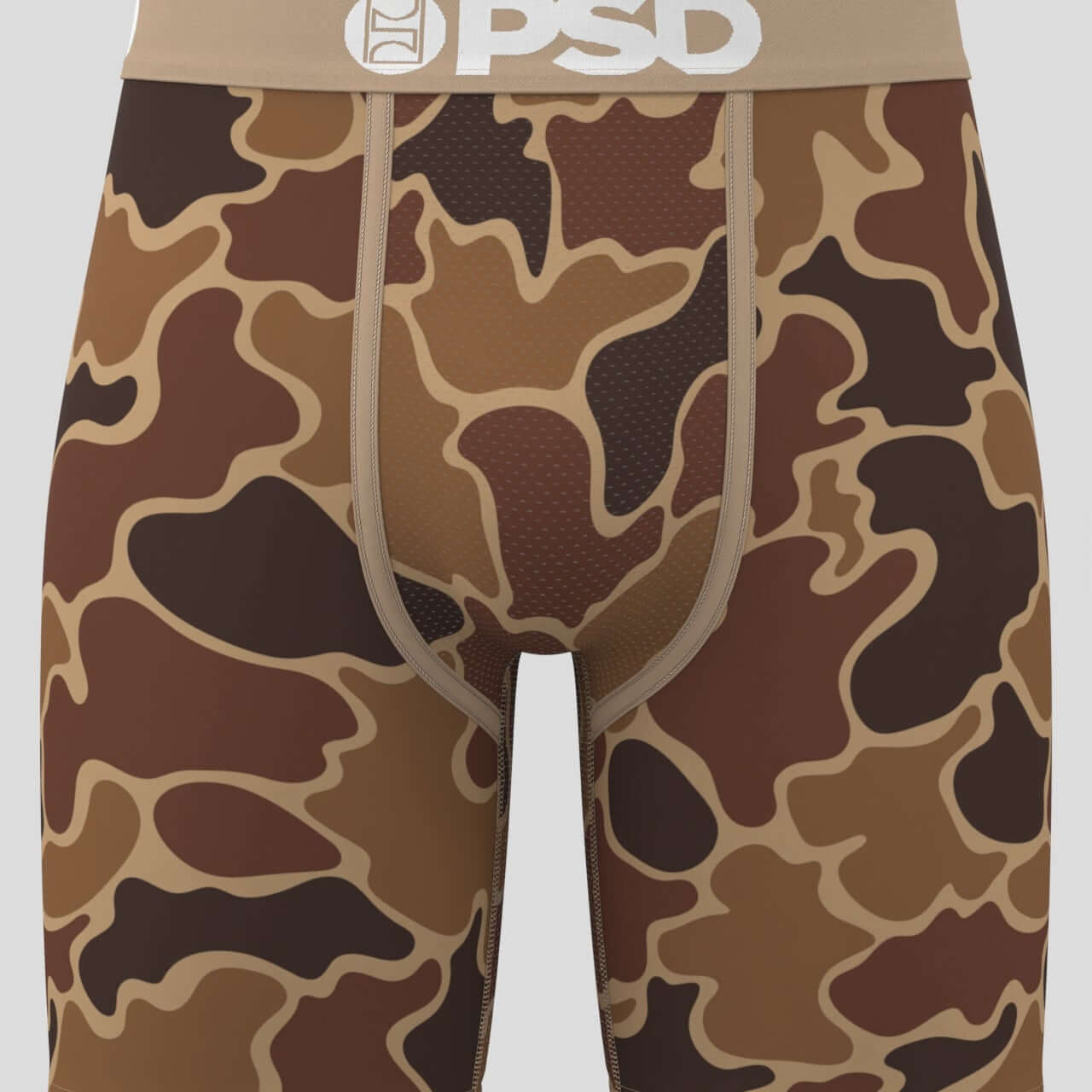 PSD Duck Camo 7" Boxer Briefs Breathable MicroMesh Stretch Fit