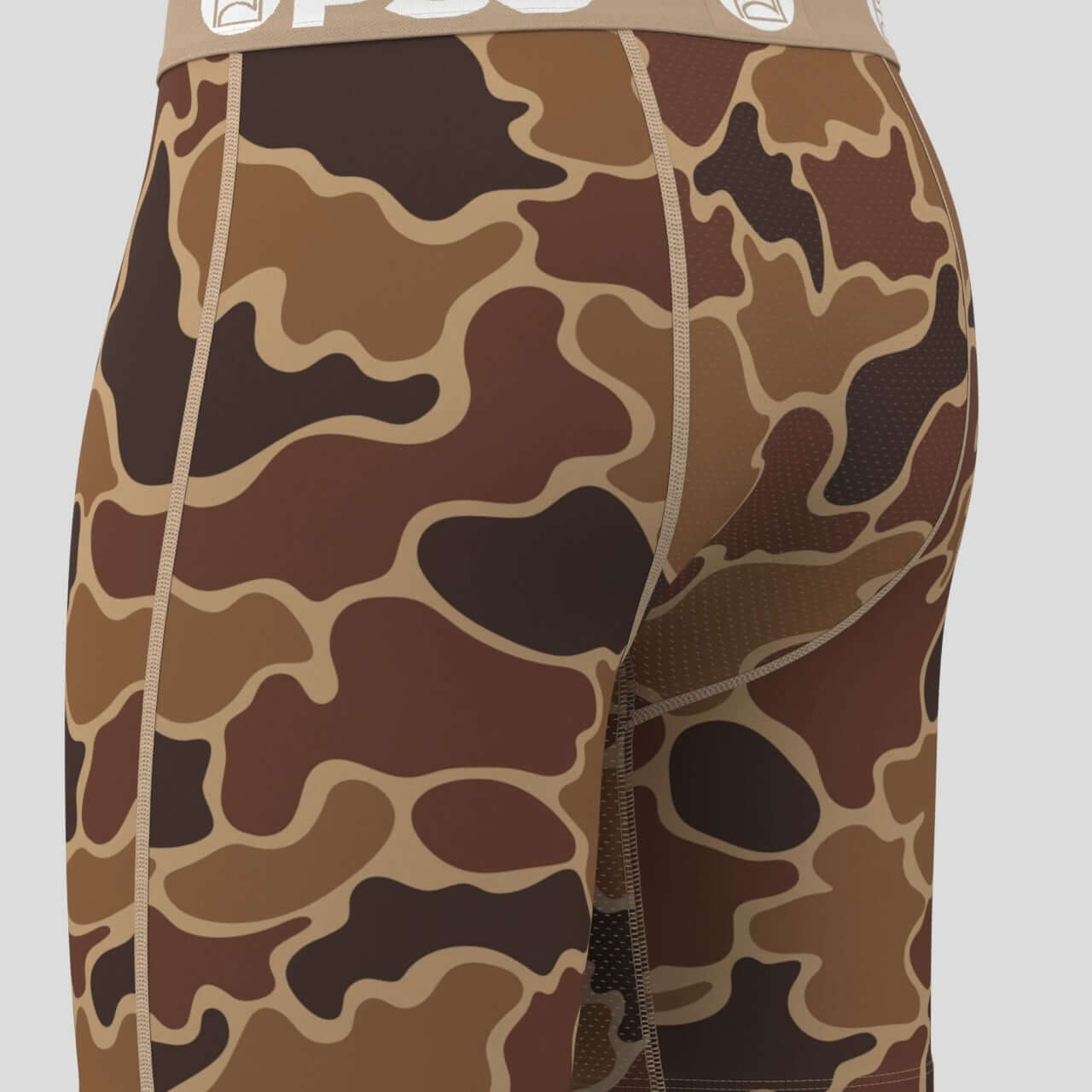 PSD Duck Camo 7" Boxer Briefs Breathable MicroMesh Stretch Fit