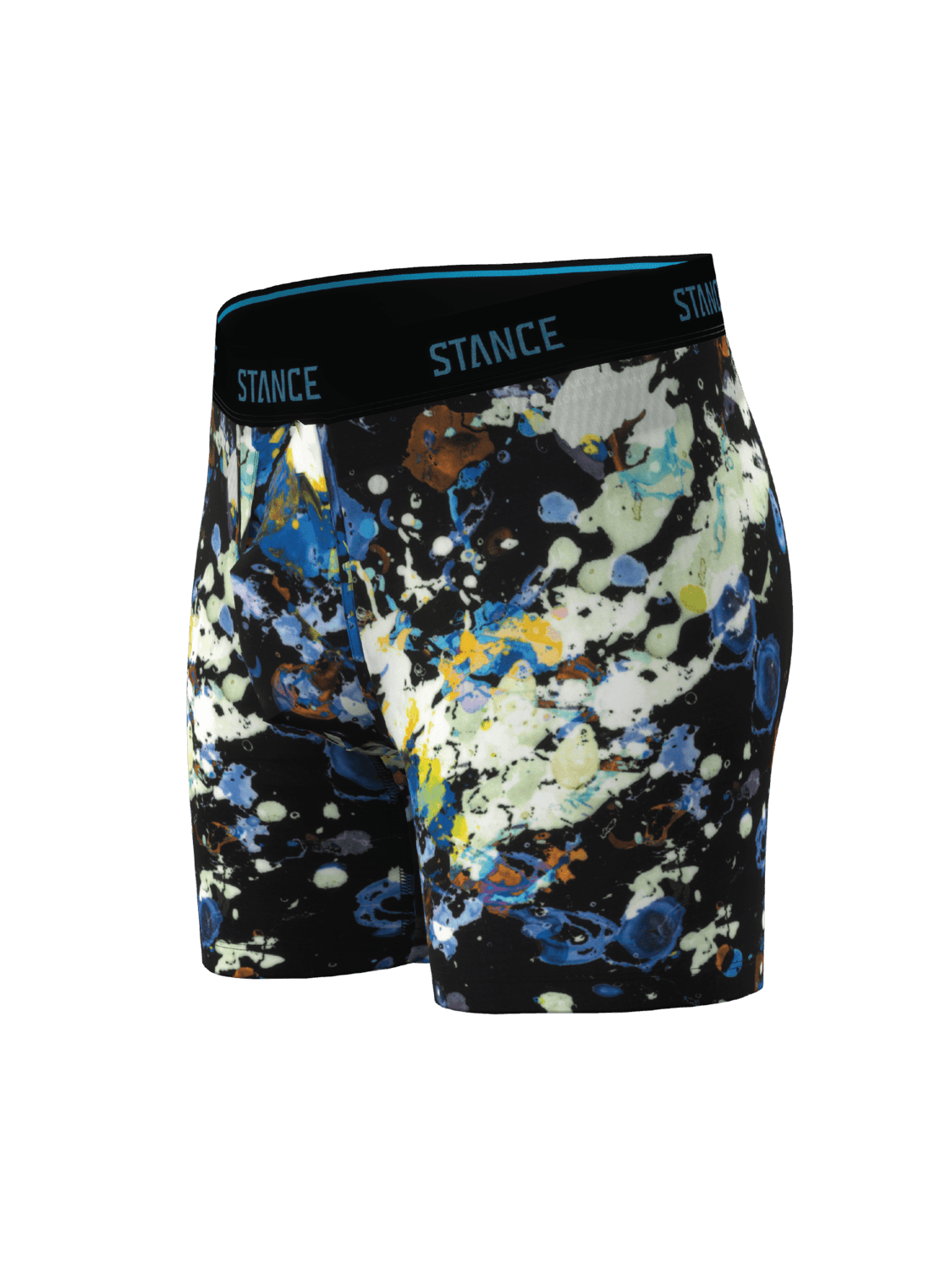 Stance Performance Wholester 6-inch boxer briefs in black Splat print with support pouch