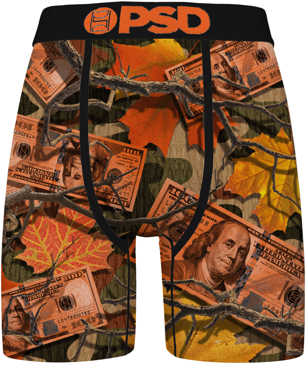 PSD Oakmoss Camo Men’s 7" Performance Boxer Briefs – Multi - image 1