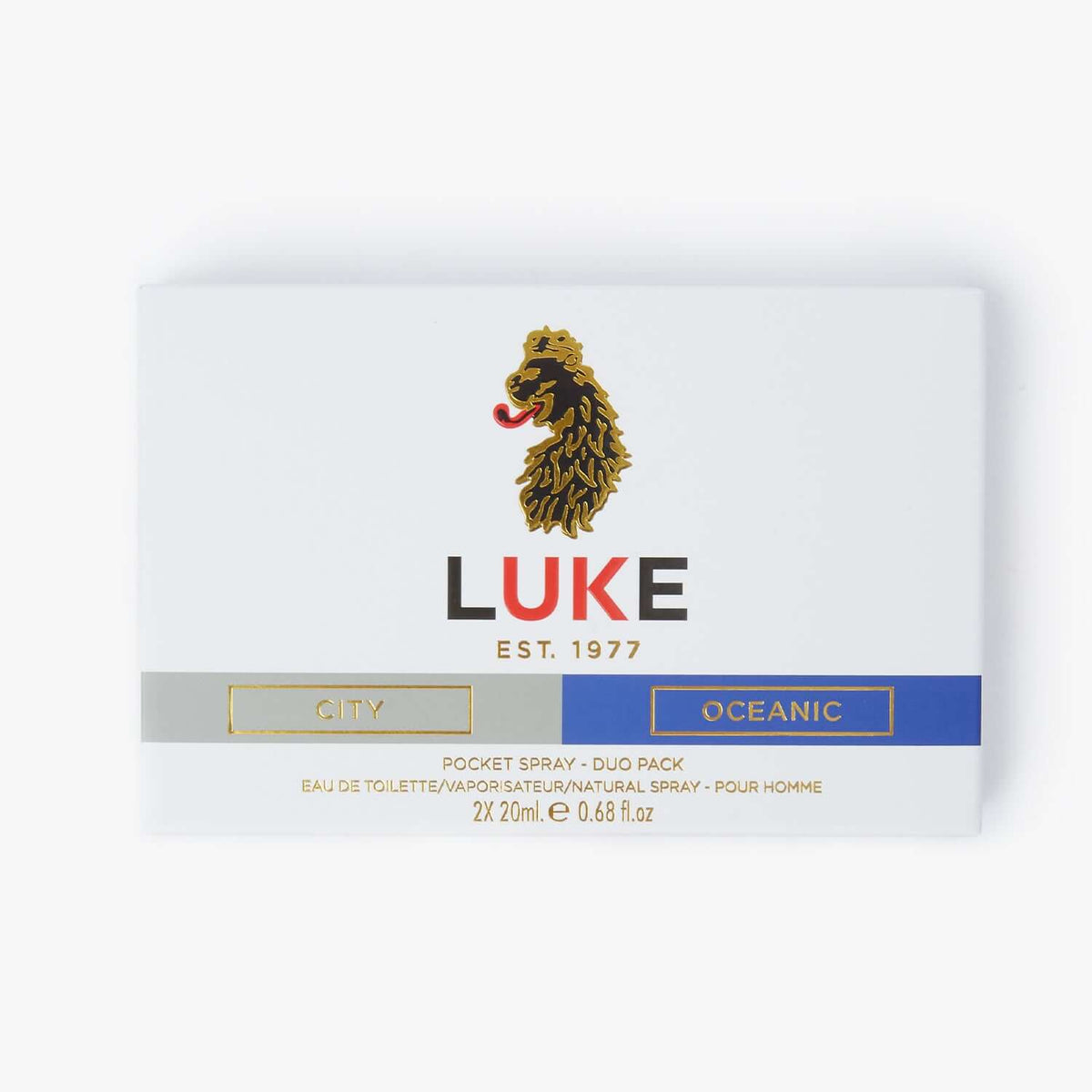 LUKE Pocket Spray 2 Pack – Men's Fragrance Duo, 2 x 20ml