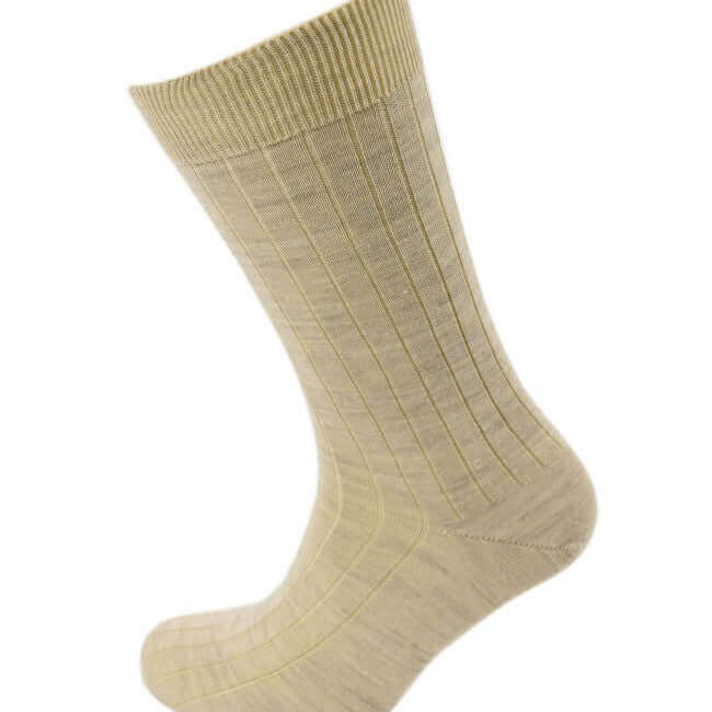 Viyella Men’s Short Merino Wool Socks UK 6-11 - Natural