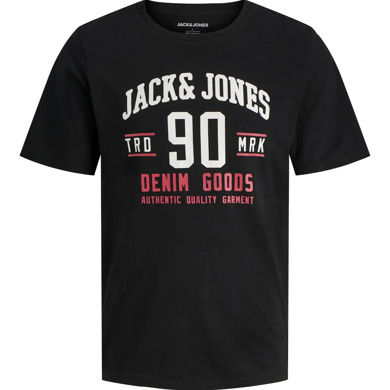 Jack & Jones 3 Pack JJETHAN Crew Neck T-Shirts - Olive, Black & Moonbeam