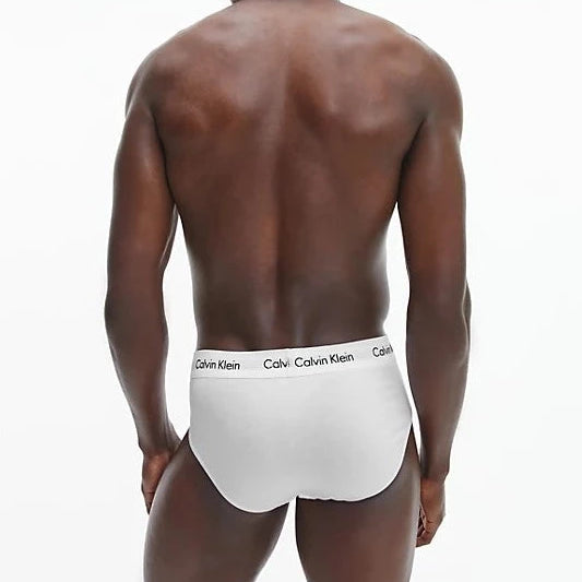 Calvin Klein 3 Pack Cotton Stretch – Hip Briefs ( WHITE )