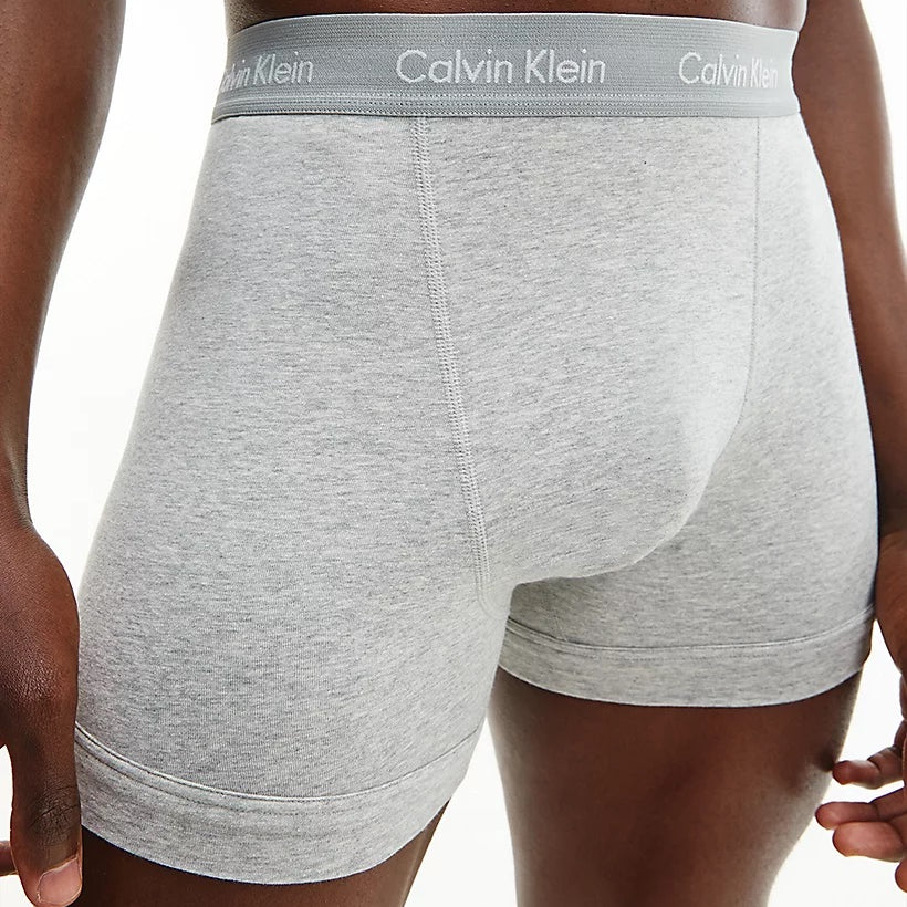 Calvin Klein 3 Pack Cotton Stretch – Trunks ( Grey Heather )