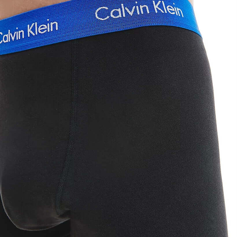 Calvin Klein Men’s - 3 Pack Cotton Stretch Trunks - Black with Contrast/WIG