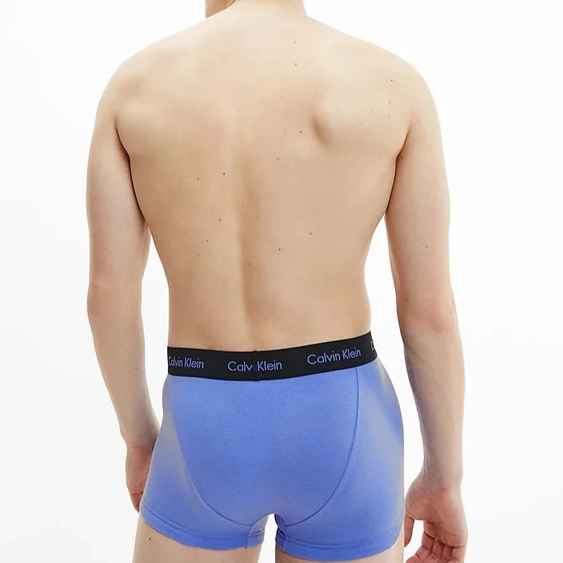 Calvin Klein 3 Pack Low rise Trunks - Cotton Stretch - ( Zero Below/Subdued/Dark Lavendar )
