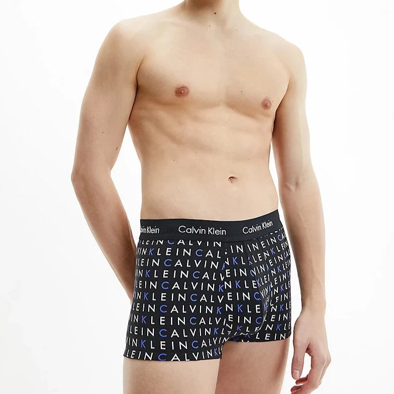 Calvin Klein 3 Pack Low rise Trunks - Cotton Stretch - ( Zero Below/Subdued/Dark Lavendar )