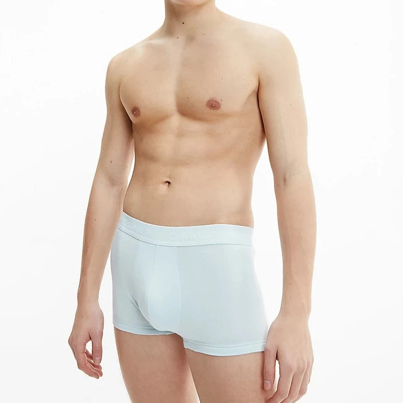 Calvin Klein 3 Pack Low rise Trunks - Cotton Stretch - ( Zero Below/Subdued/Dark Lavendar )