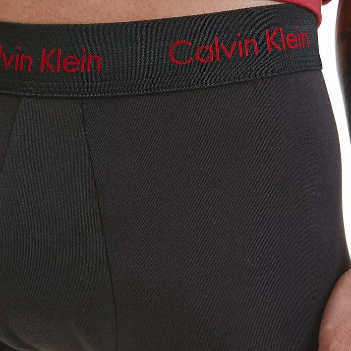 Calvin Klein 3 Pack Low Rise Trunks – Cotton Stretch , Black