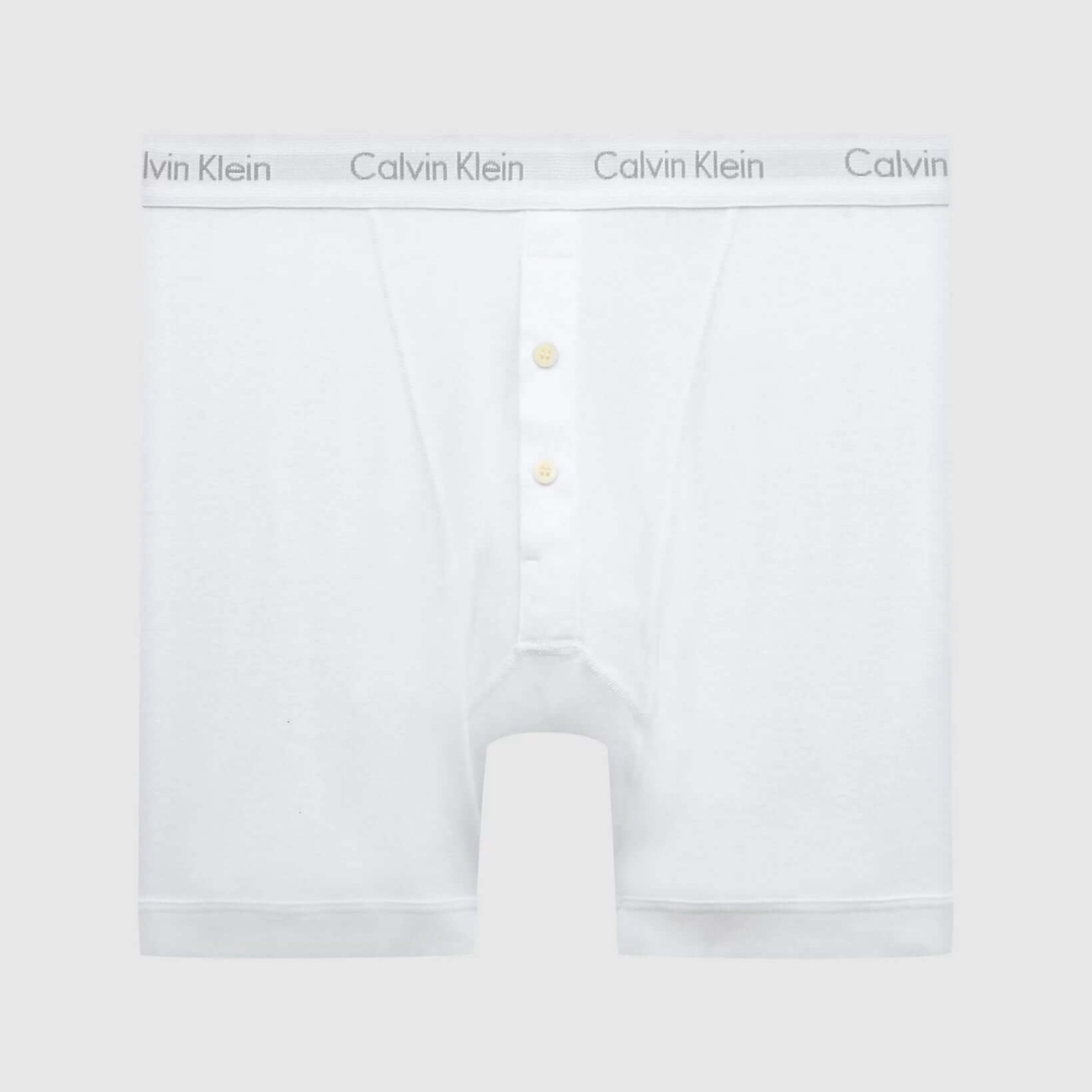 Calvin Klein Cotton Boxer Brief with Button Fly - 100% Cotton