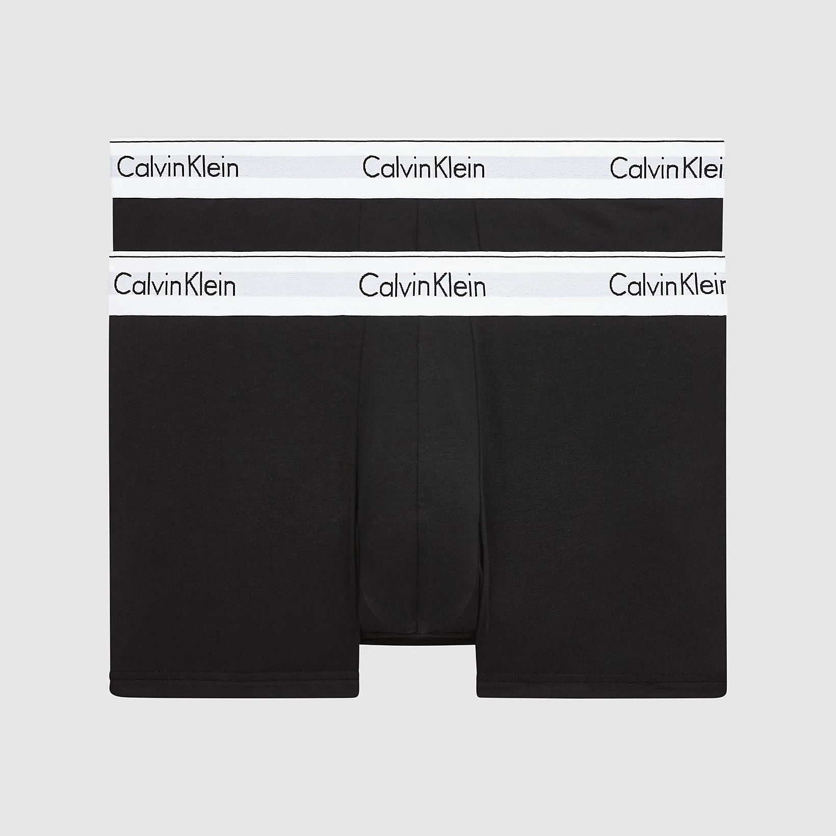 Calvin Klein 2 Pack Low Rise Trunks- Modern Cotton - BLACK