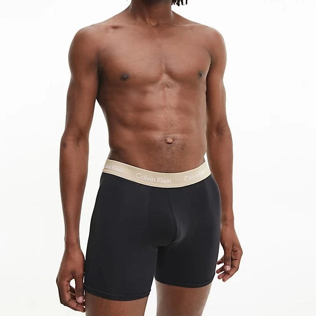 Calvin Klein 3 Pack Boxer Briefs - Black (Shoreline/Clem/Travertine)