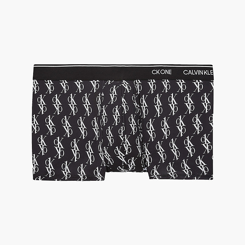 Calvin Klein 1 Pack Low Rise Trunk – Connect Logo – Black