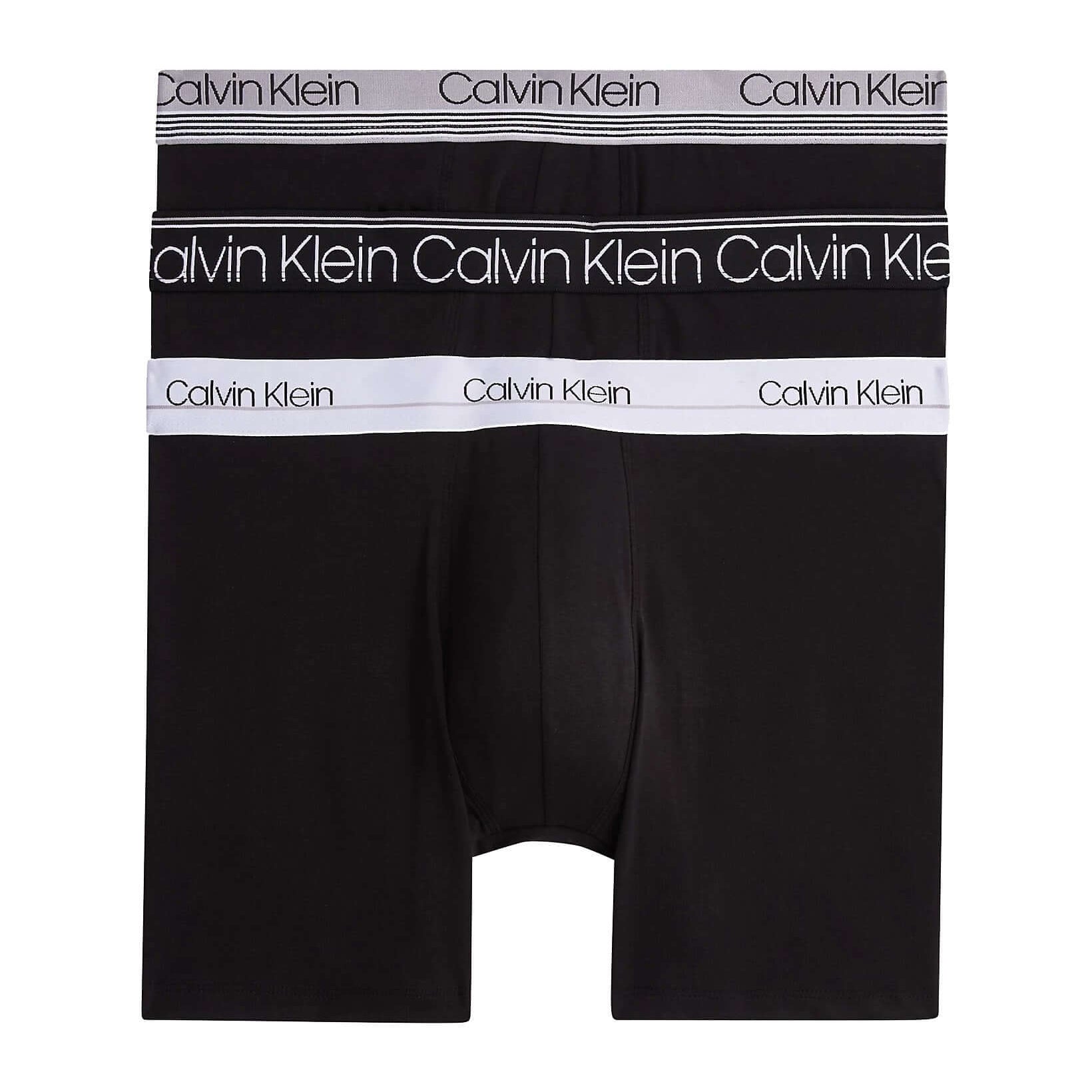 Calvin Klein Cotton Stretch - 3 PACK BOXER BRIEFS - (CK-BLACK) Limited Edition