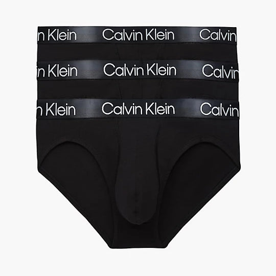 Calvin Klein 3 Pack Briefs - Modern Structure, Black