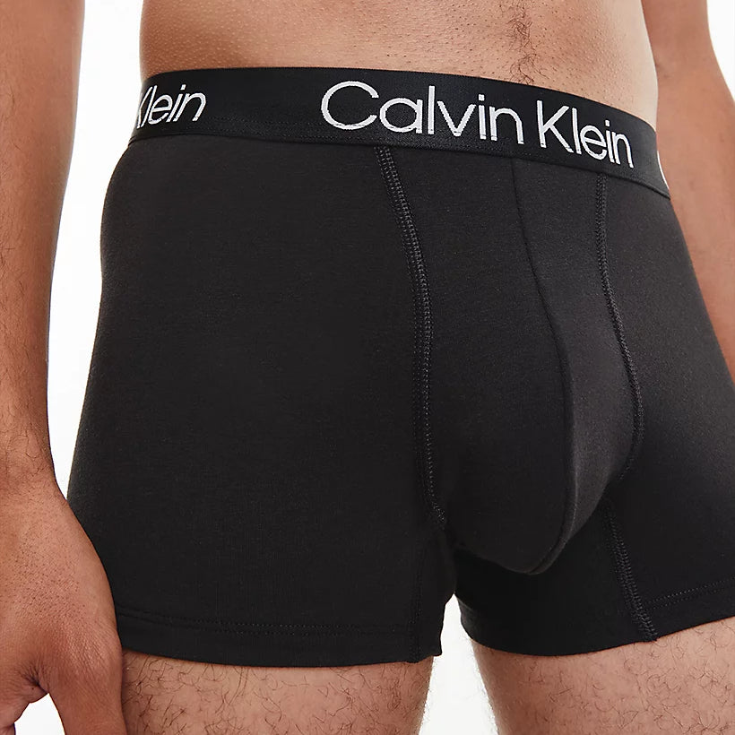 Calvin Klein 3 Pack Modern Structure Trunk - Black/ Exact/ Faded Grey