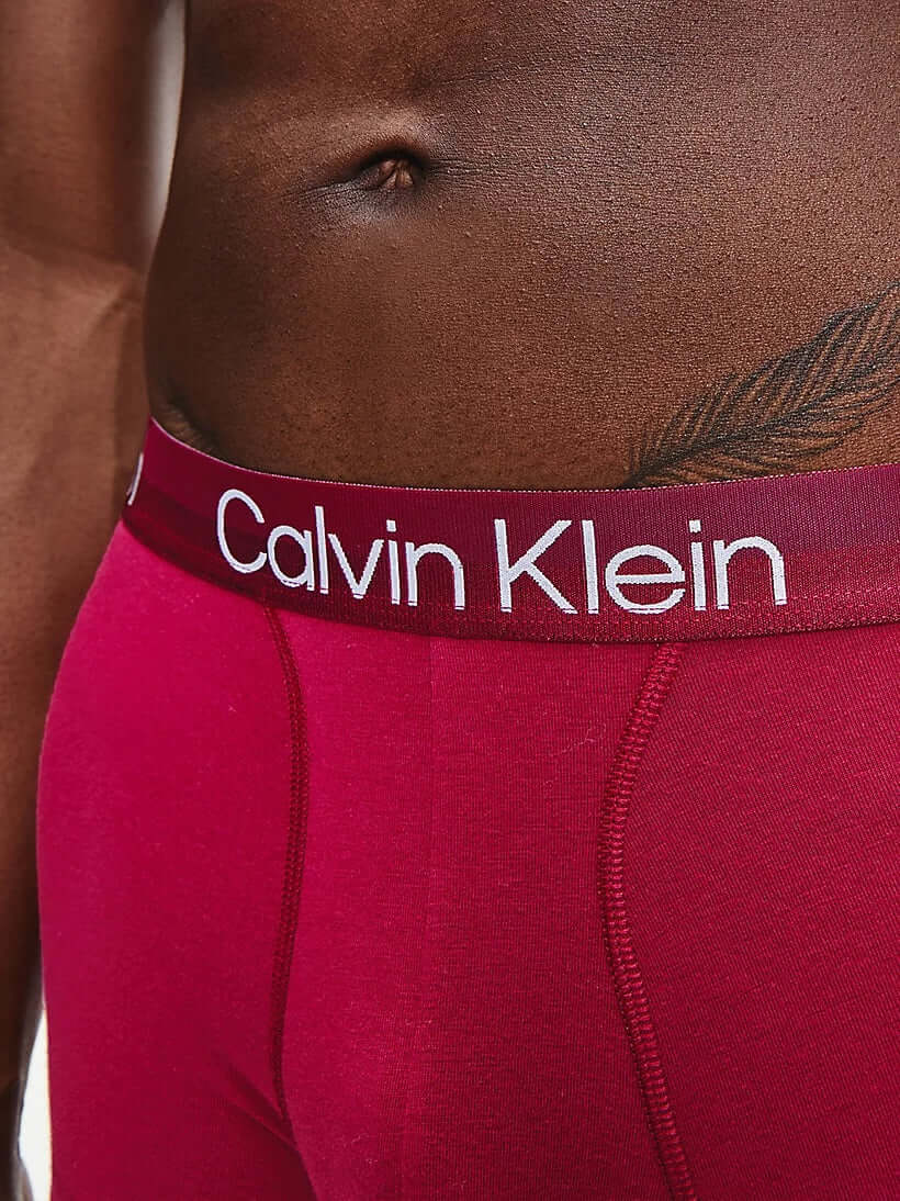 Calvin Klein 3 Pack Modern Structure Trunks - Boulevard / Grey / Black