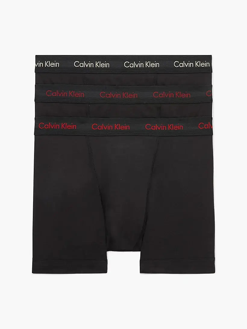 Calvin Klein 3 Pack Cotton Stretch Trunks - Black Multi
