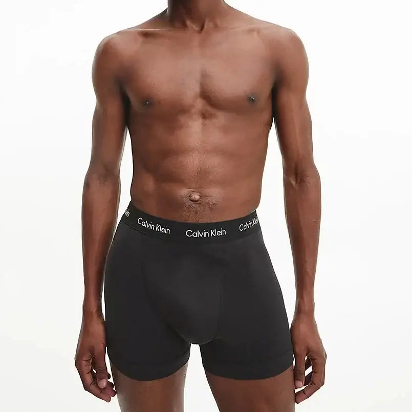 Calvin Klein 3 Pack Cotton Stretch Trunks - Black Multi