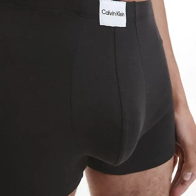 Calvin Klein 3 Pack Trunks, Pure Cotton - Black