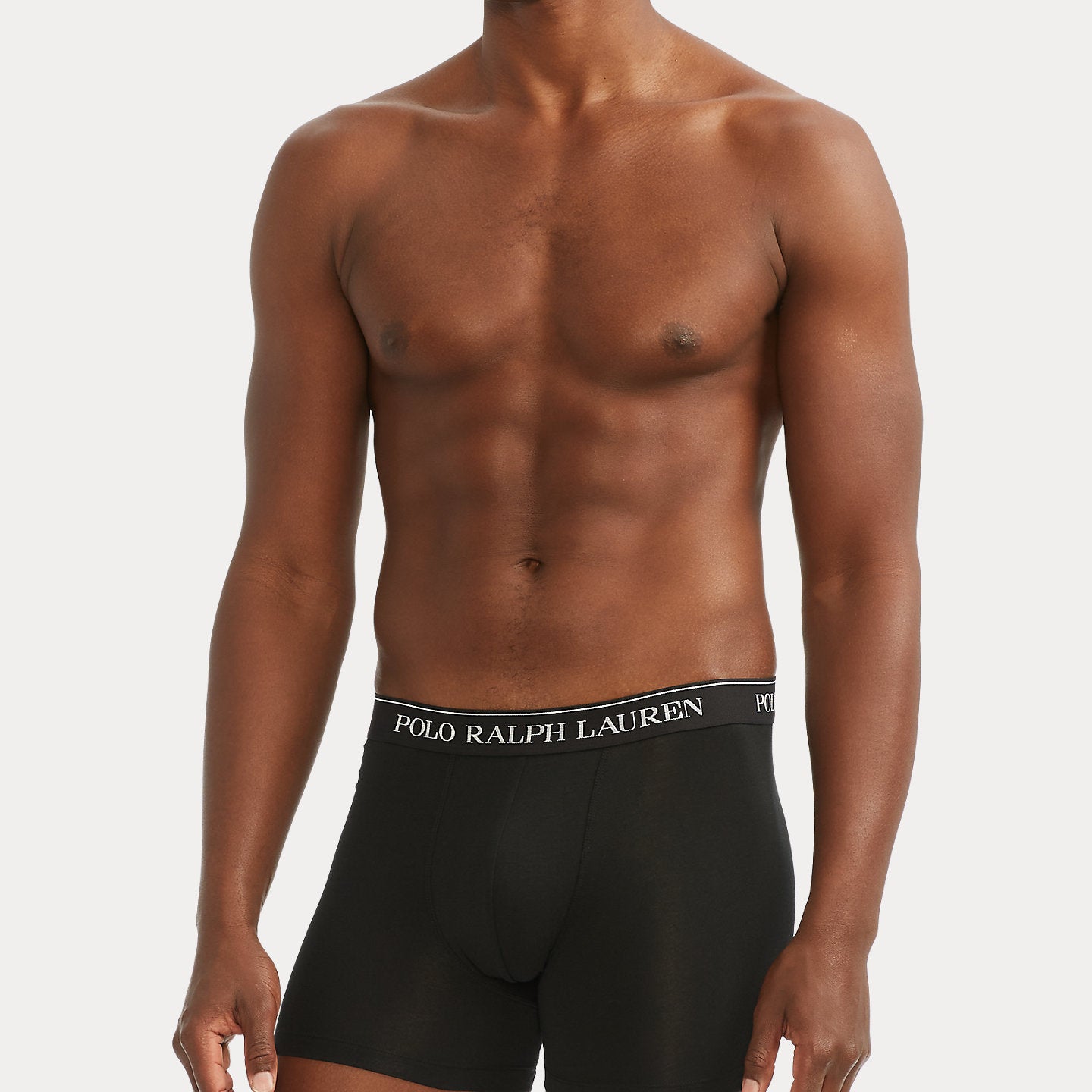 Polo Ralph Lauren 3 Pack Stretch Cotton Boxer Briefs - White / Heather / Black