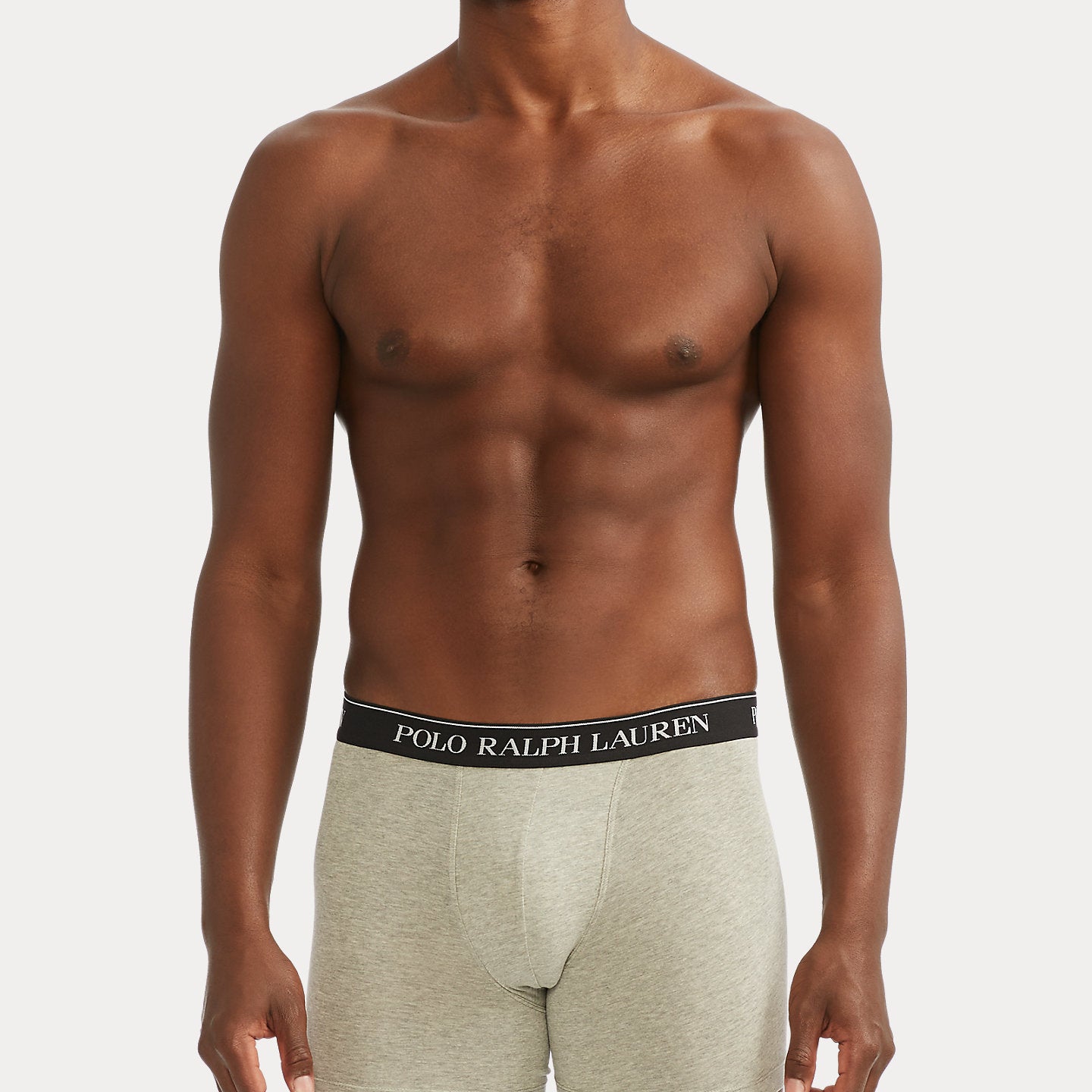 Polo Ralph Lauren 3 Pack Stretch Cotton Boxer Briefs - White / Heather / Black