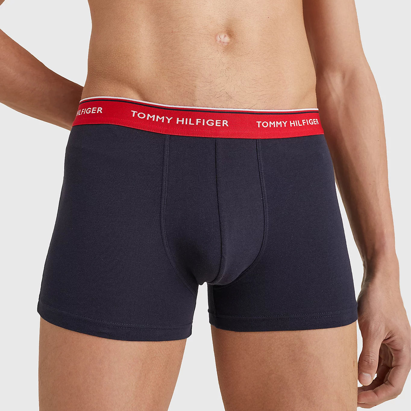 Tommy Hilfiger - 3 Pack Essential Trunks - Blue with Contrast Waistband