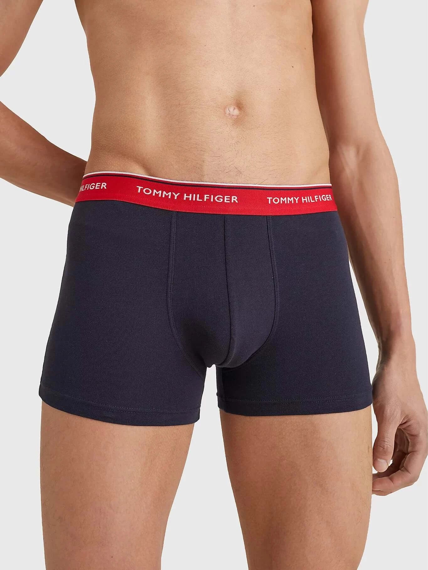 Tommy Hilfiger - 3 Pack Essential Trunks - Blue with Contrast Waistband