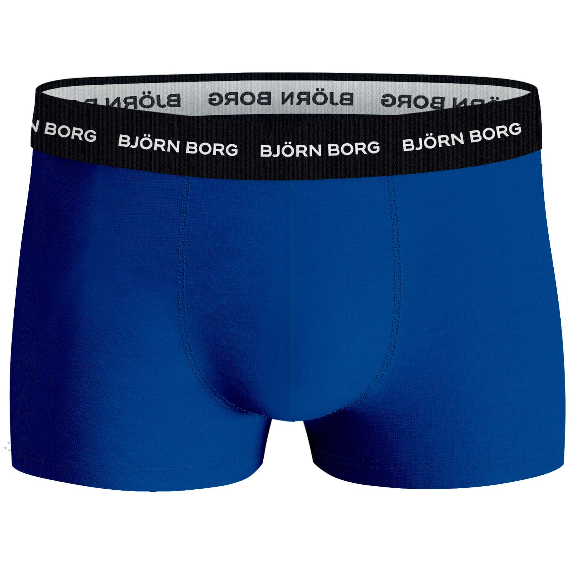 Björn Borg Cotton Stretch Trunks, Pack of 3, Blue/Black Multi