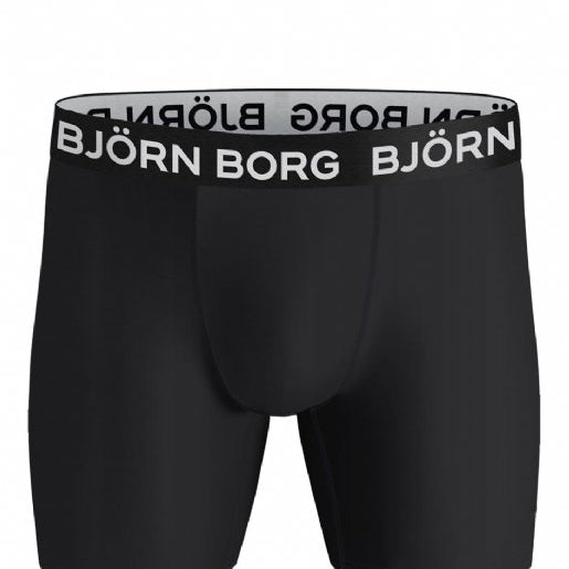 Björn Borg Performance Boxer 3-pack - Black/Green/Print