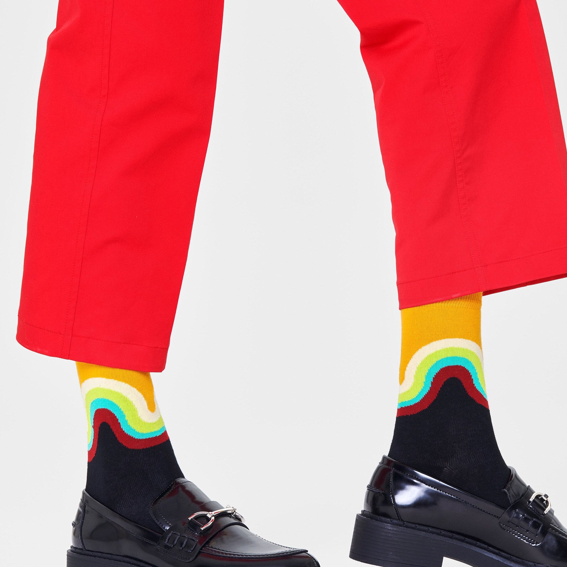 Happy Socks - Jumbo Wave - Black