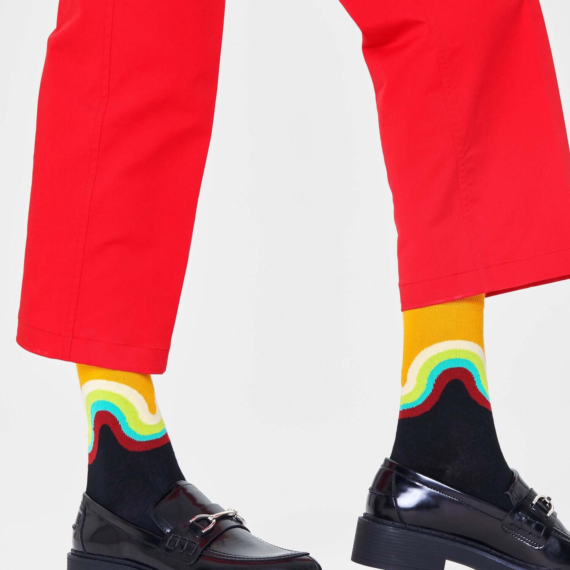 Happy Socks - Jumbo Wave - Black