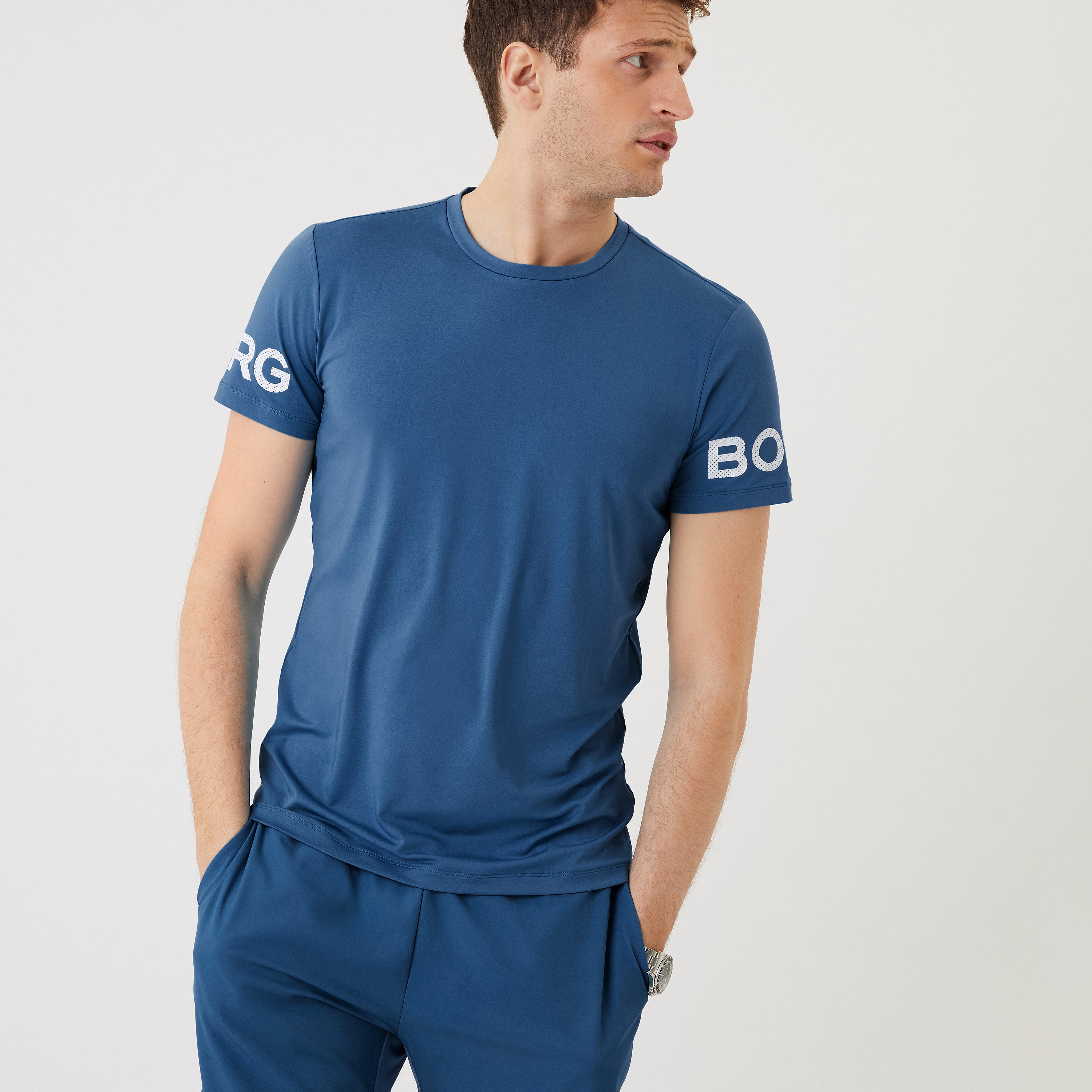 Borg Performance T-Shirt 3-pack - Black / Blue / Grape Wine