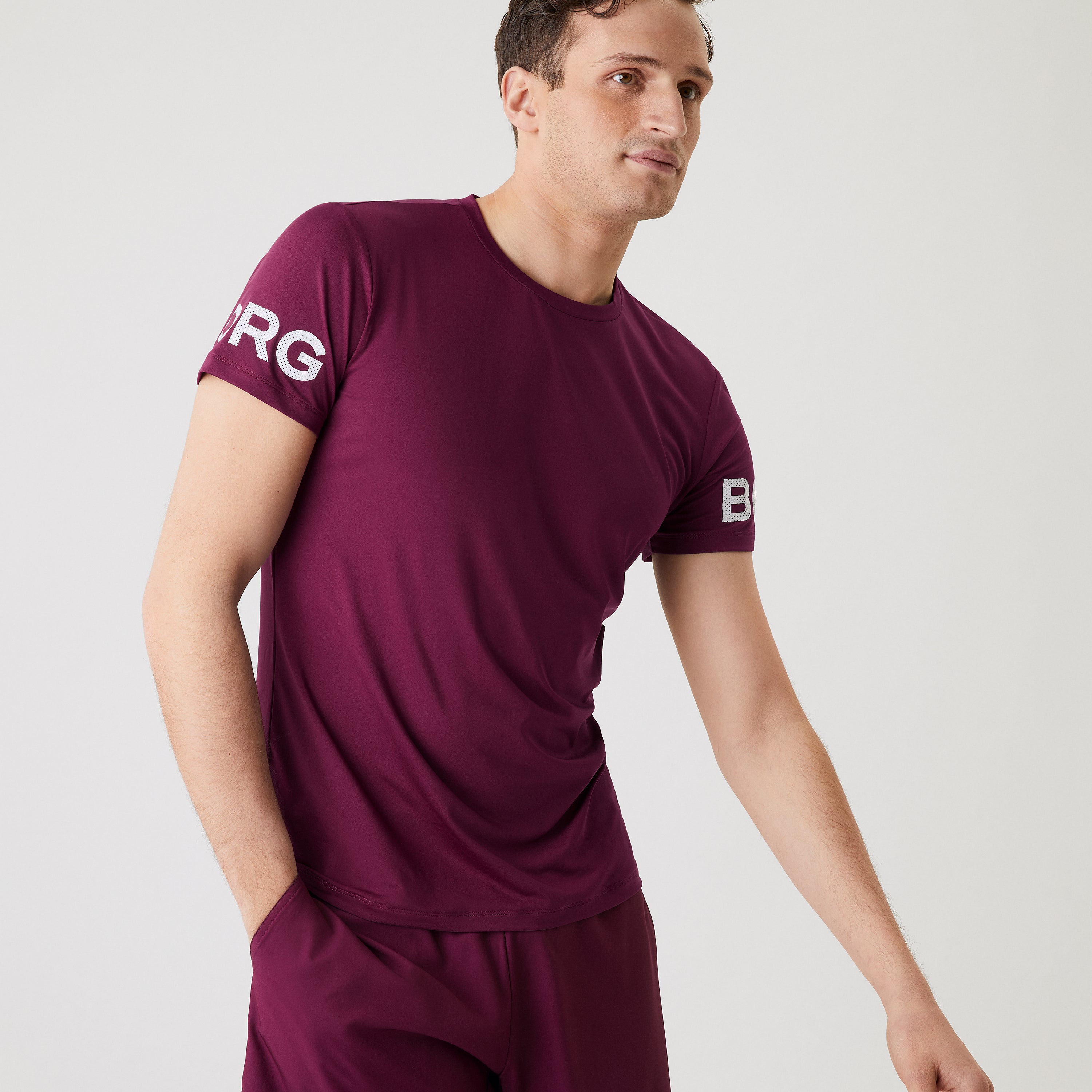 Borg Performance T-Shirt 3-pack - Black / Blue / Grape Wine