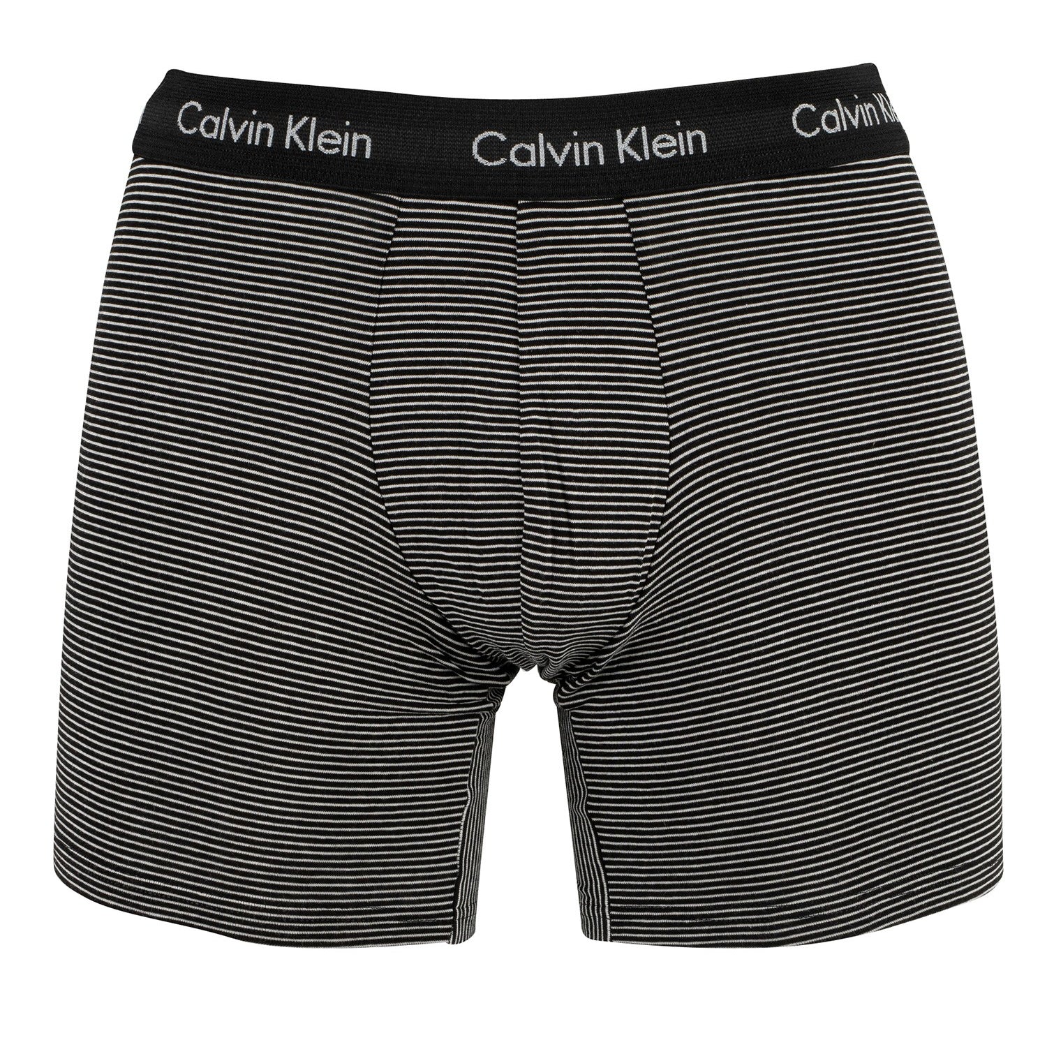 Calvin Klein Cotton Stretch 3 Pack Boxer Briefs - White / B&W Stripe / Black
