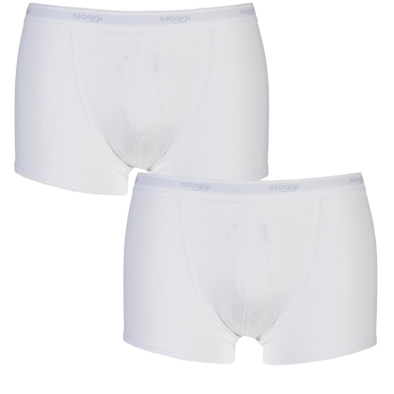 Sloggi Cotton Men Stretch Boxer Short WHITE - Two Pack