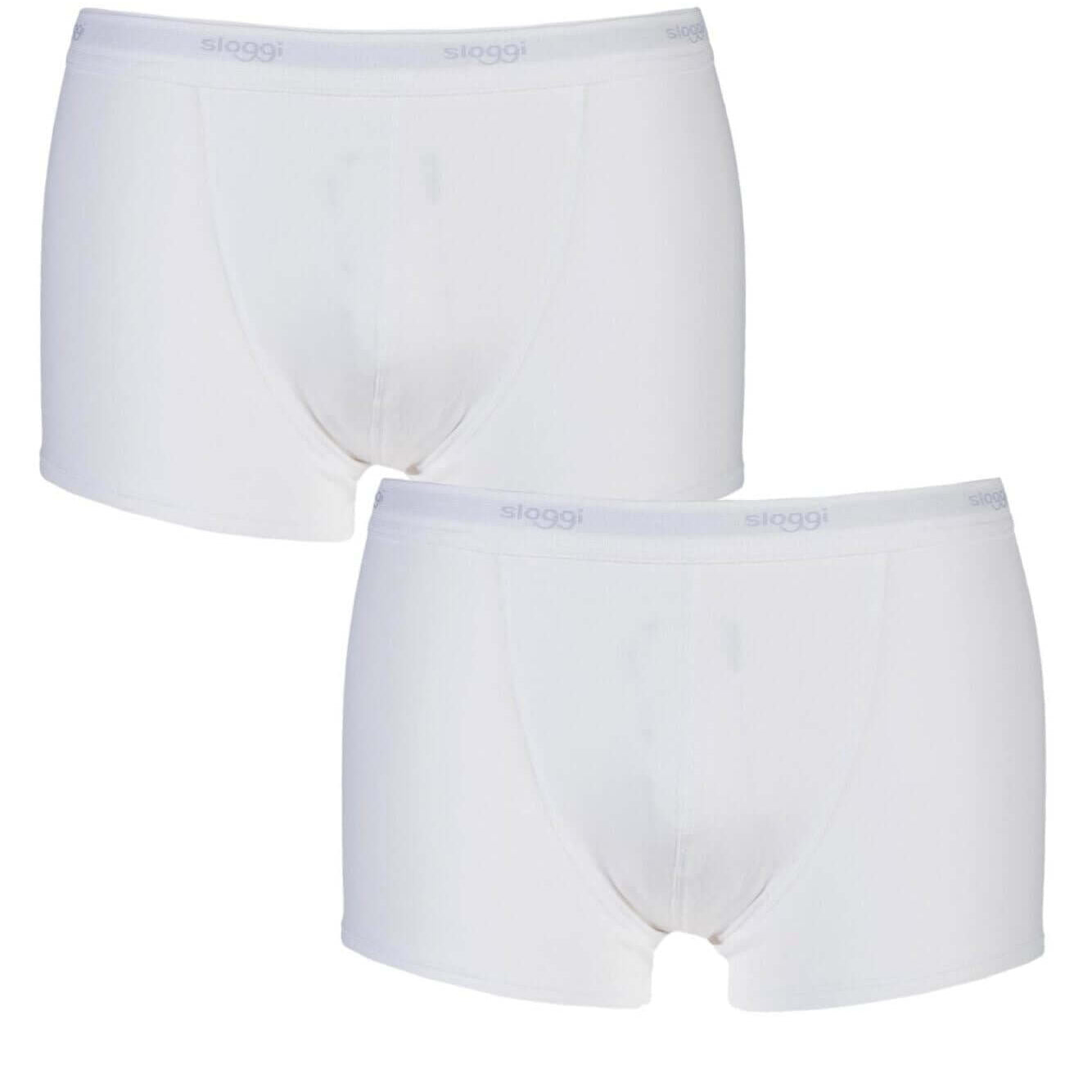 Sloggi Cotton Men Stretch Boxer Short WHITE - Two Pack