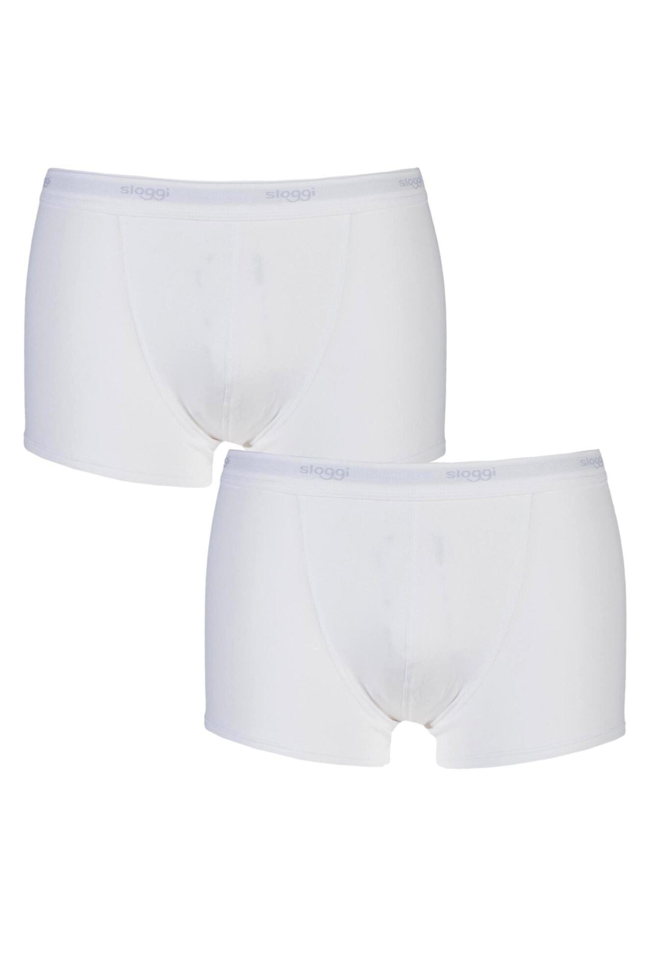 Sloggi Cotton Men Stretch Boxer Short WHITE - Two Pack