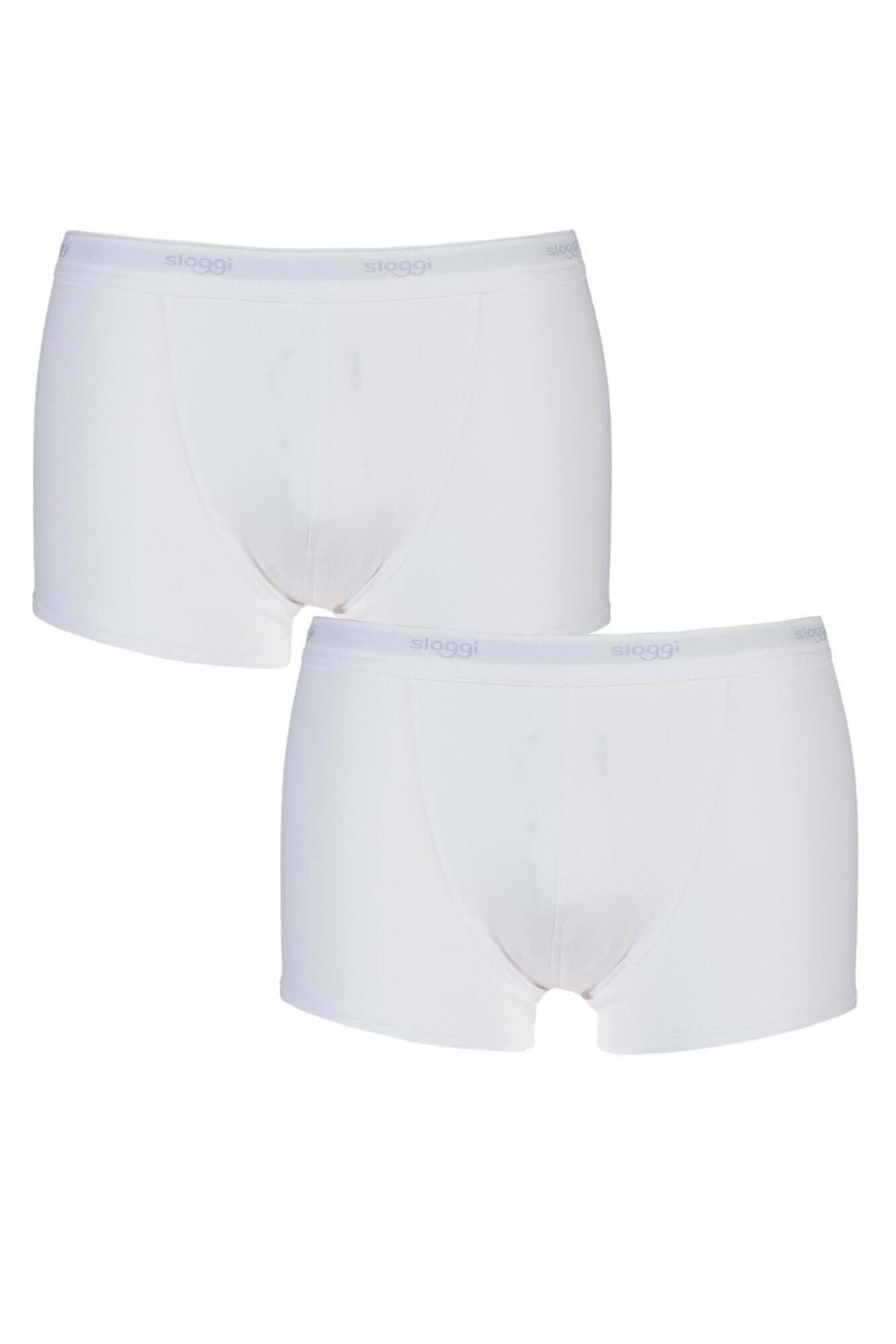 Sloggi Cotton Men Stretch Boxer Short WHITE - Two Pack