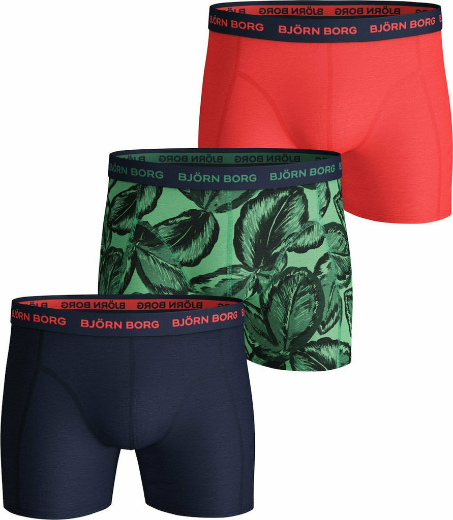 Björn Borg Men's Underwear LEAFY SAMMY SHORTS-3 Pack Lichen