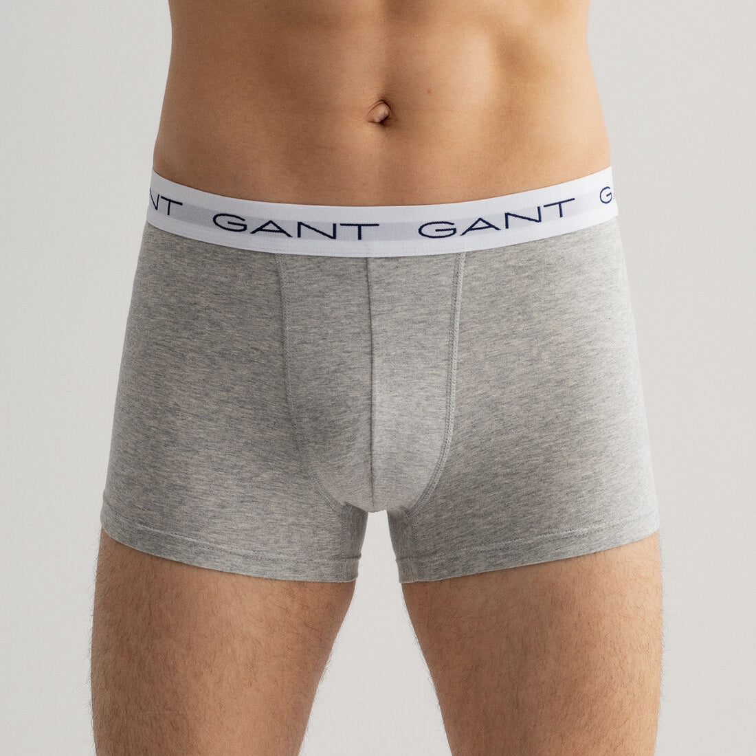 GANT - 3 Pack Stretch Cotton Trunks - Black/White/Grey