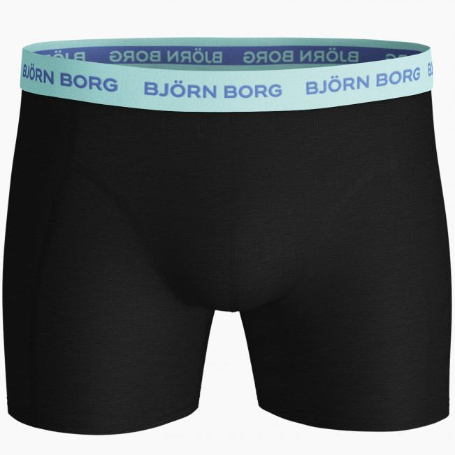 Björn Borg Men's Boxers - Solid Multi Sammy 3-PACK Black Beauty (All Black)