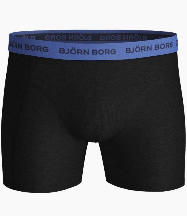 Björn Borg Men's Boxers - Solid Multi Sammy 3-PACK Black Beauty (All Black)