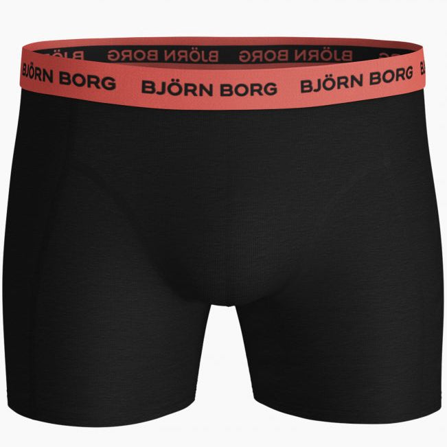 Björn Borg Men's Boxers - Solid Multi Sammy 3-PACK Black Beauty (All Black)